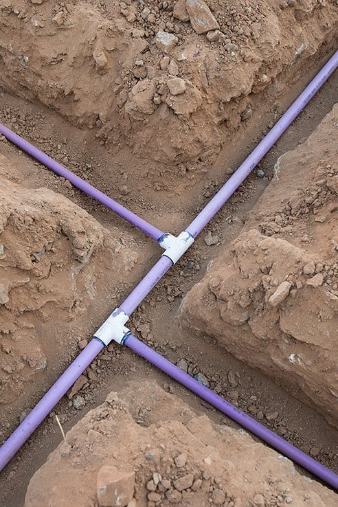 irrigation lines