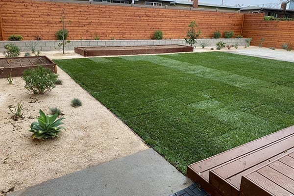 Residential landscaping installation in Torrance